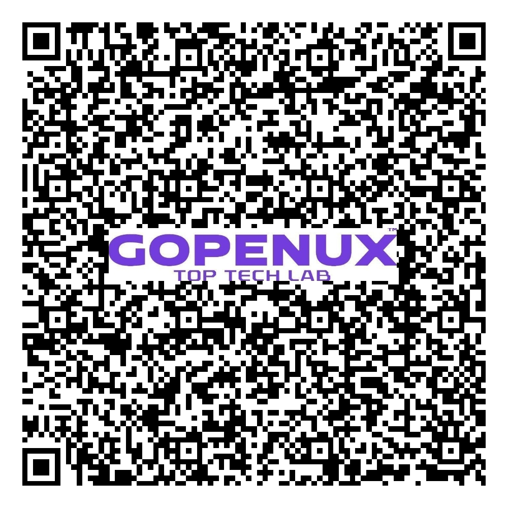 Código QR con la tarjeta de contacto (vCard) de Hely Suárez Marín, CTO de Gopenux Lab.